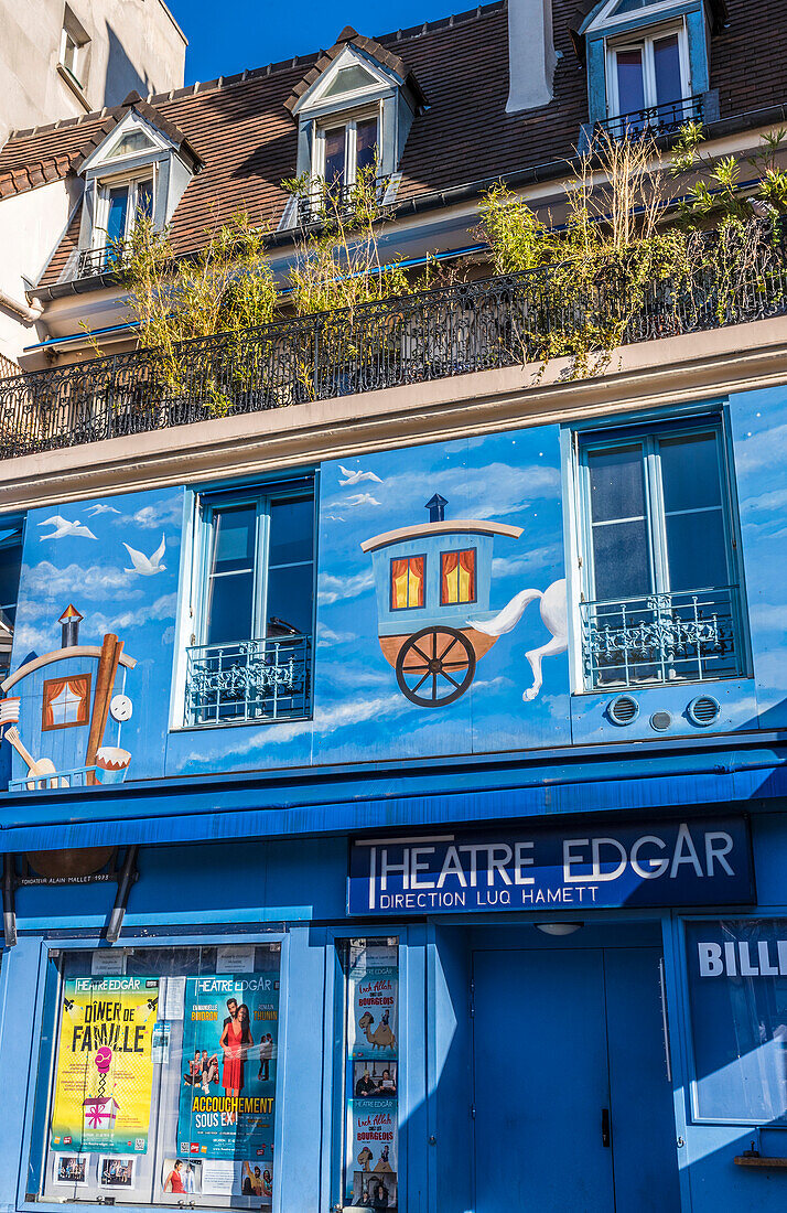 Paris Montparnasse,14eme arrondissement,Theatre Edgar (Boulevard Edgar Quinet)