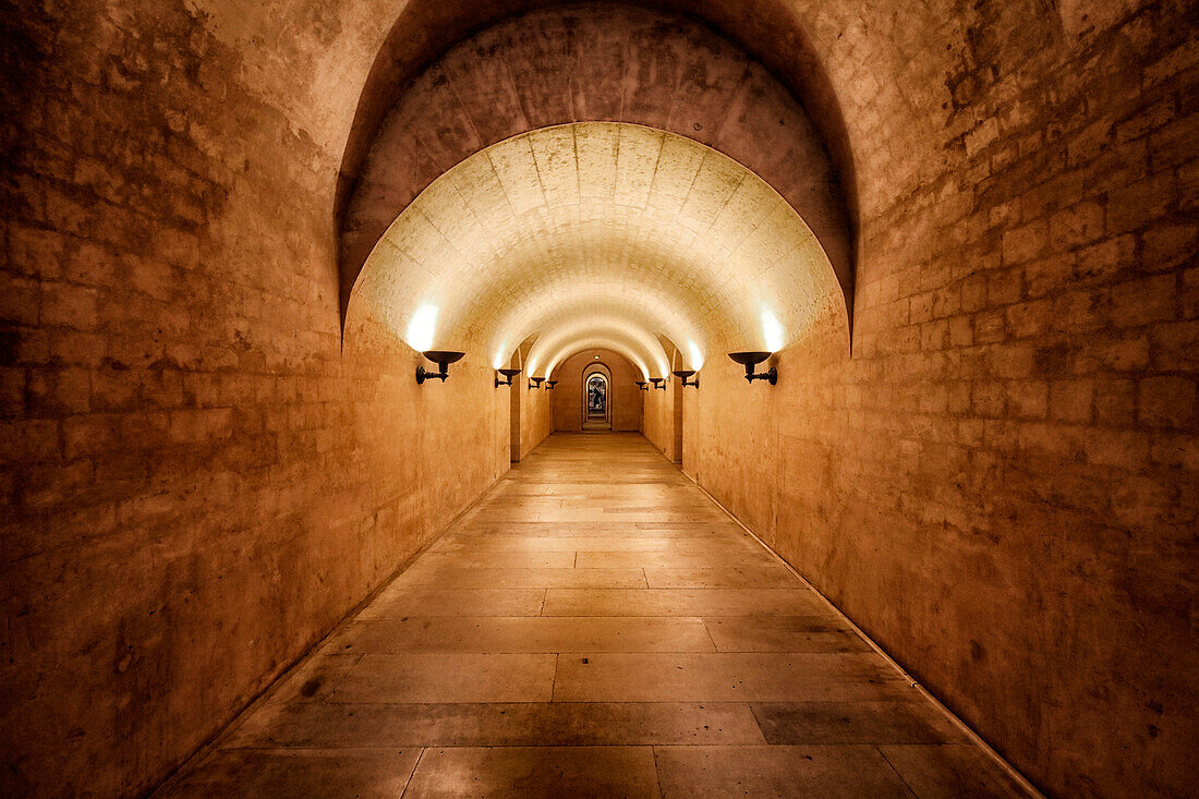 Frankreich. Paris. 5. Bezirk. Das Pantheon. Die Krypta ohne Touristen. Covid-19 Periode.