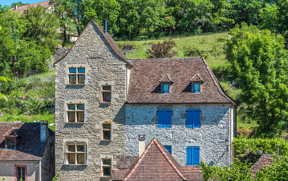 Frankreich,Okzitanien,Quercy,Lot,Montvalent Dorf