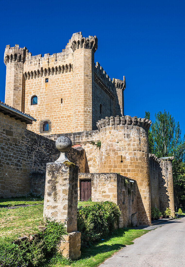 Spain,Rioja,Sajazarra (Most Beautiful Village in Spain),15th century castle