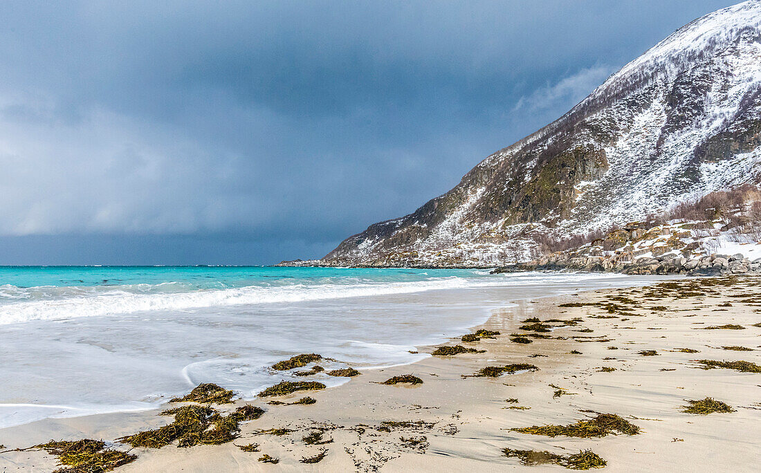 Norwegen,Stadt Tromso,Insel Senja,Strand