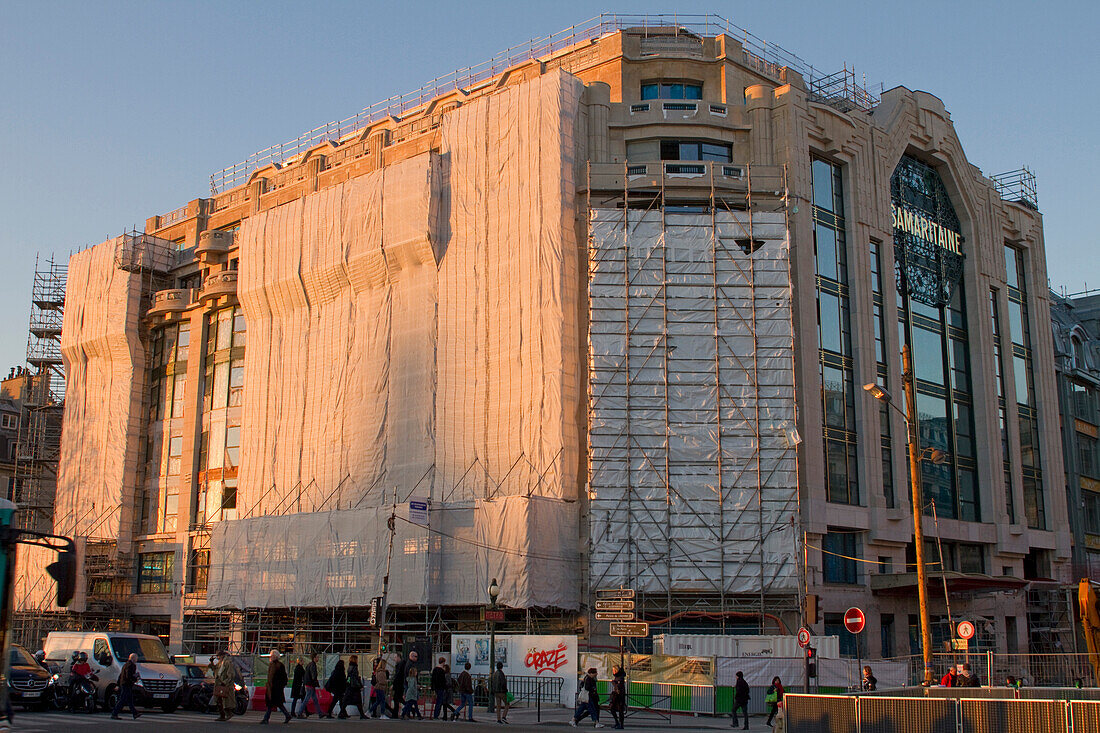 Frankreich,Paris,75,1. Arrondissement,Quai du Louvre,Arbeiten an La Samaritaine (großes Kaufhaus),Februar 2019