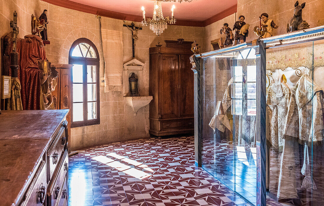 Spain,Rioja,Briones medieval village (Most beautiful village in Spain),sacristy of the church of the Ermitage San Juan de Gaztelugatxe (St James way)