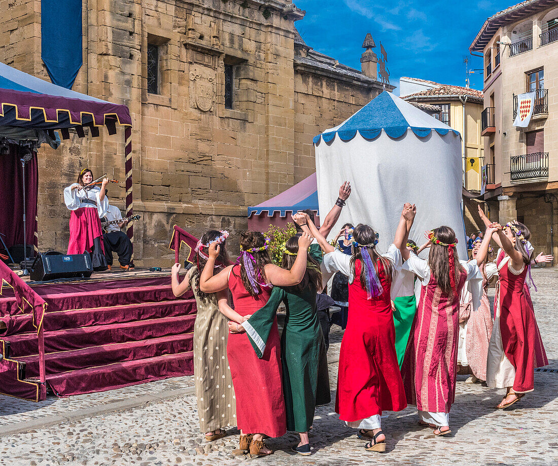 Spain,Rioja,Medieval Days of Briones (festival declared of national tourist interest),dancers