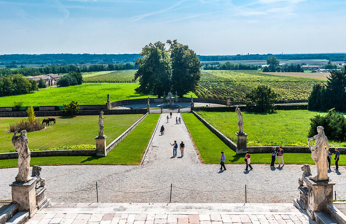 Italy,Veneto,park of the Villa Veneta Barbaro (villa Volpi) (16th century,by Andrea Palladio)