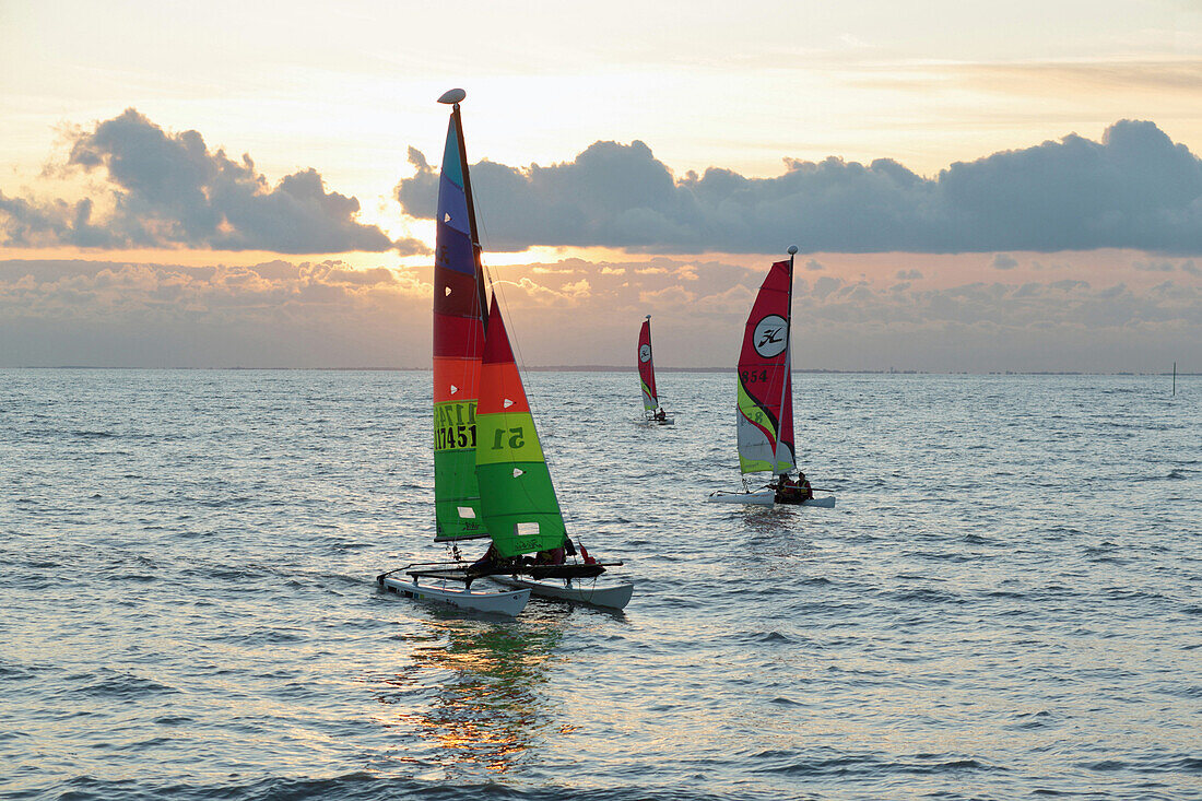 Frankreich,Bourgneuf Bay,La Bernerie-en-Retz,letzter Ausflug 2019 für die Societe des Regates de La Bernerie.