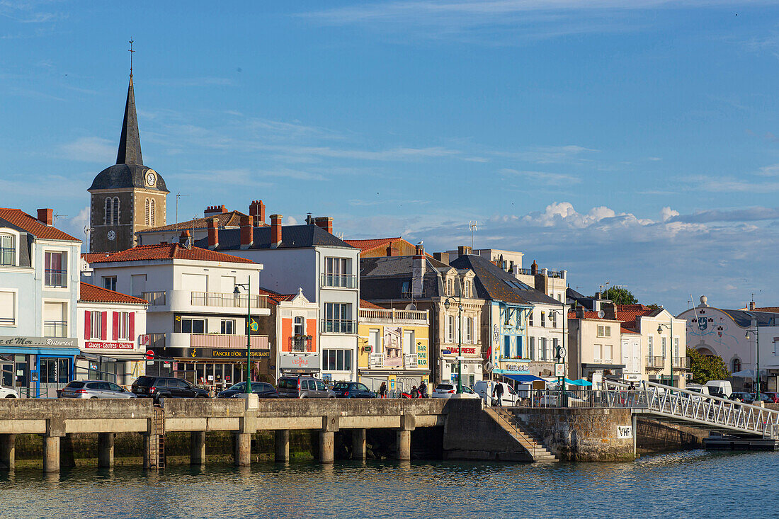 Frankreich,Les Sables d'Olonne,85,Kanal gegenüber dem Quai des Boucaniers,Stadtteil La Chaume.