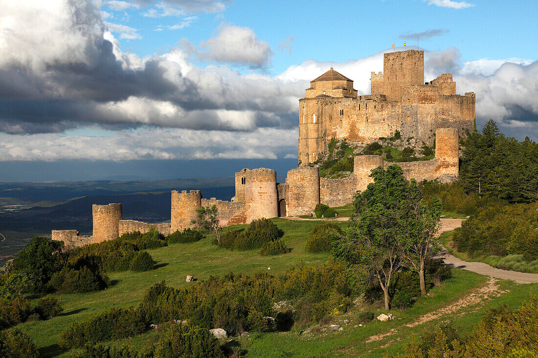 Spain,Aragon,Province of Huesca,Loarre,Loarre castle