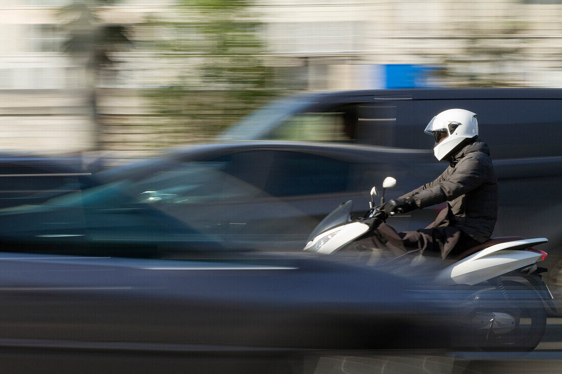 Frankreich,Paris,75,4.Arrondissement,Quai de l'Hotel de Ville,Straßenverkehr