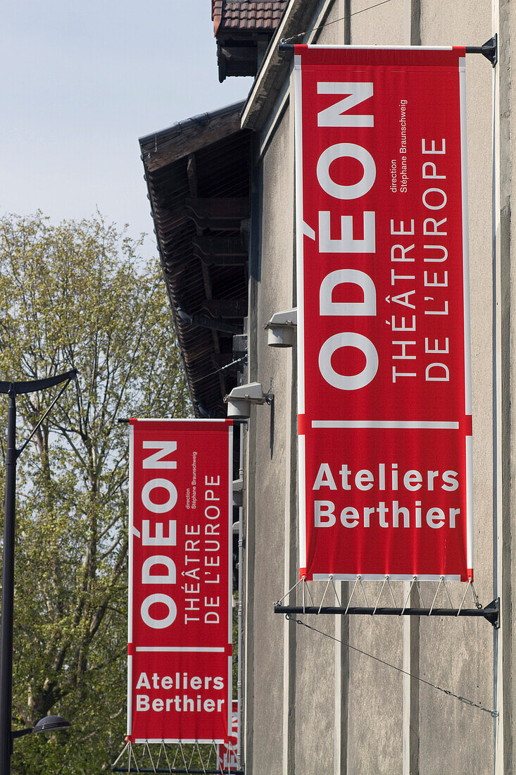 France,Paris,75,17th arrondissement,rue Andre Suares,Berthier Odeon Theatre de l'Europe workshop,cultural centre dedicated to dramatic art