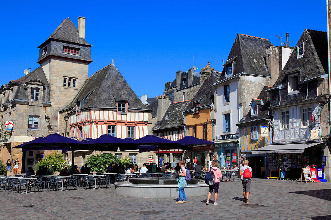 Frankreich,Bretagne,Departement Finistere (29),Quimper,Platz Terre au duc