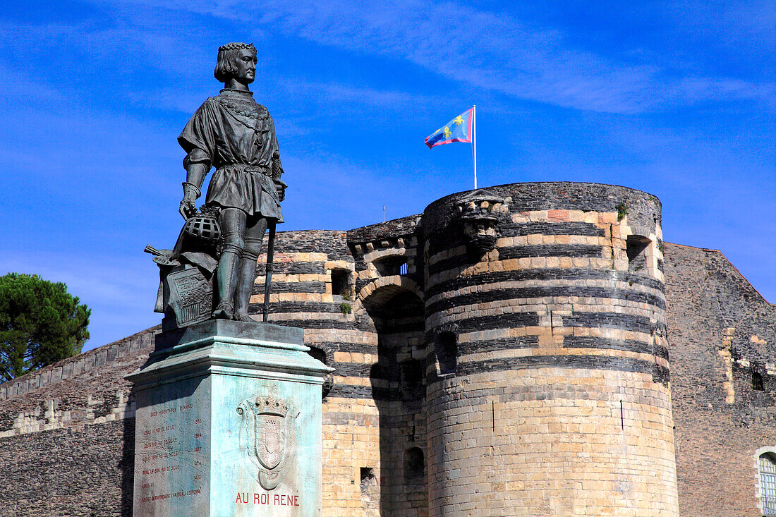 France,pays de la loire,Maine et Loire (49),Angers,King Rene and castle