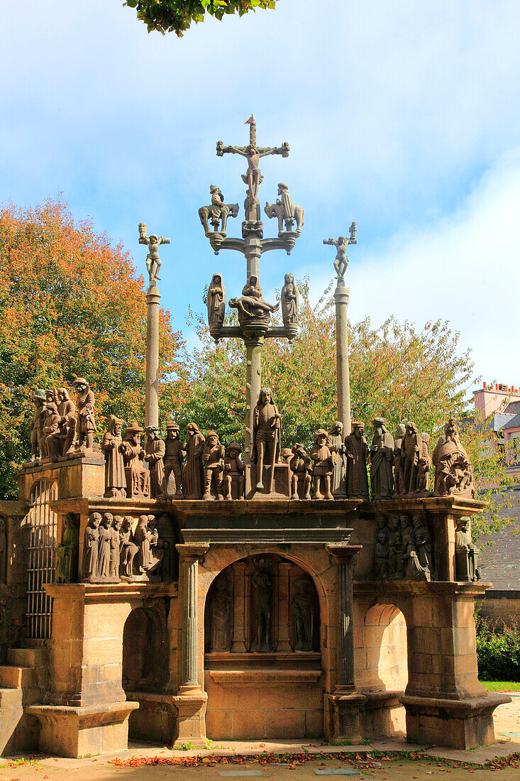 Frankreich,Brittany,Finistere department (29),Plougastel peninsula,Plougastel calvary