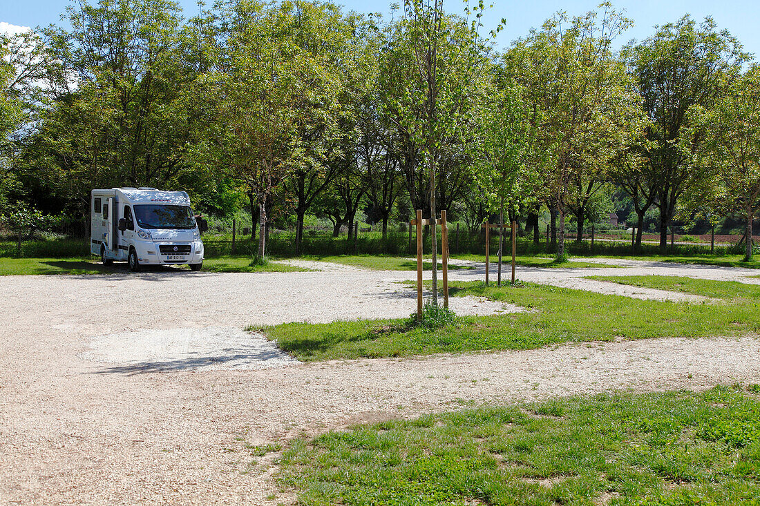 France,Occitanie,Lot departement (46),Lot valley,Cajarc,camper area