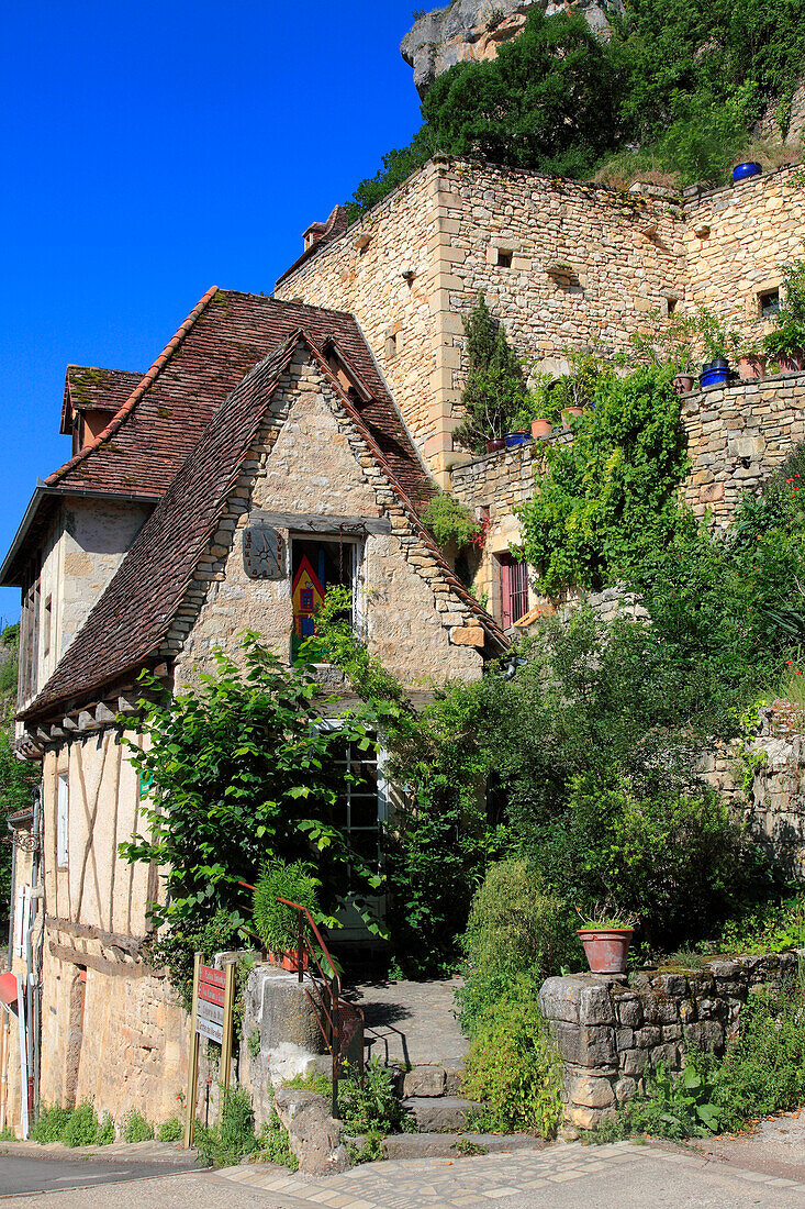 Frankreich,Okzitanien,Departement Lot (46),Rocamadour,le coustalou Viertel