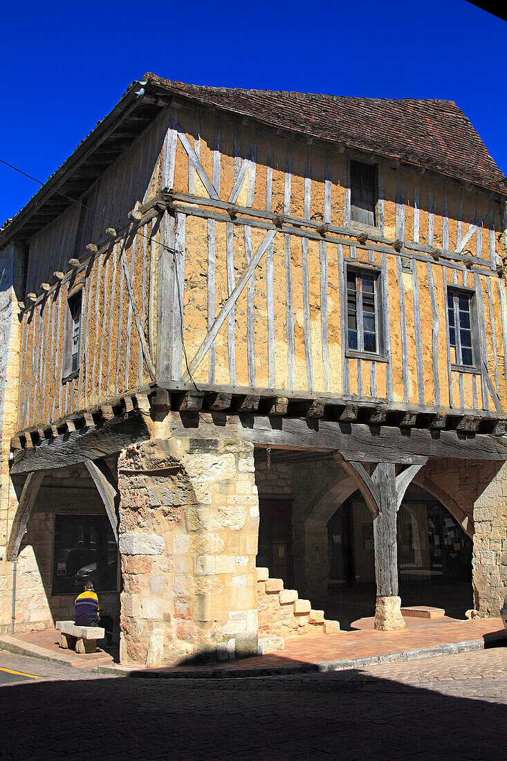 France,Nouvelle Aquitaine,Lot et Garonne department (47),Villereal,medieval village