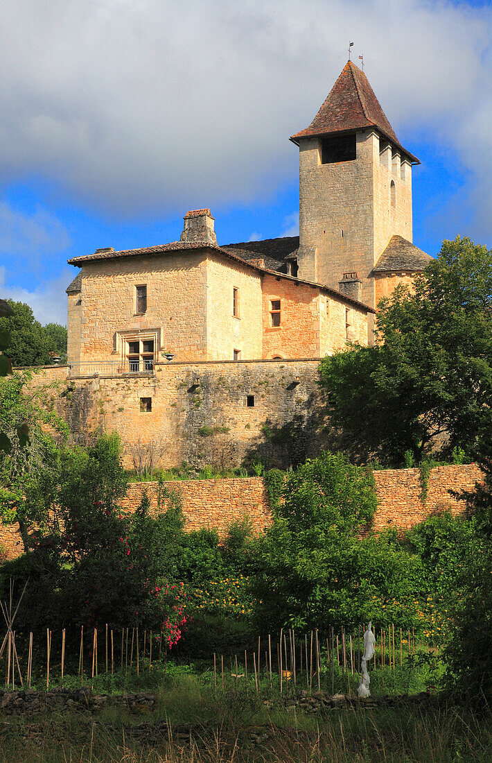 Frankreich,Nouvelle Aquitaine,Lot et Garonne department (47),Saint Avit,Kirche aus dem 13.