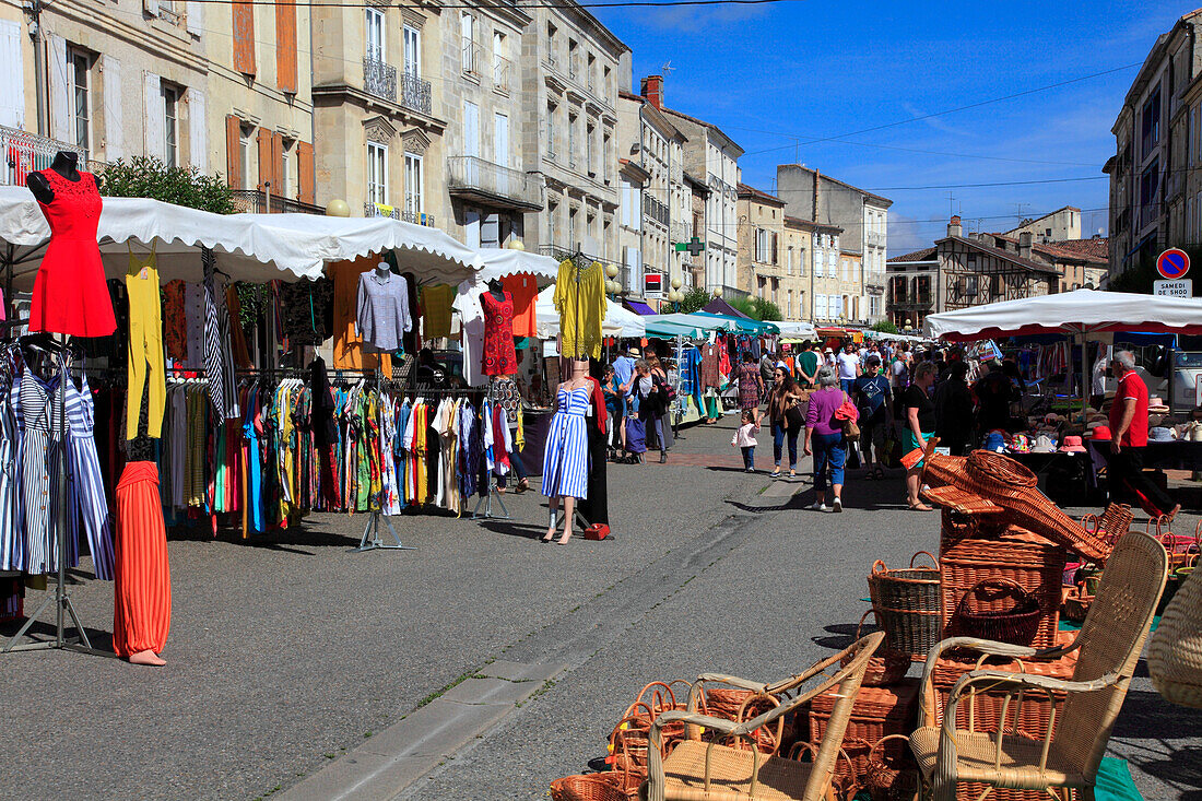 Frankreich,Nouvelle Aquitaine,Lot et Garonne department (47),Nerac,der Markt