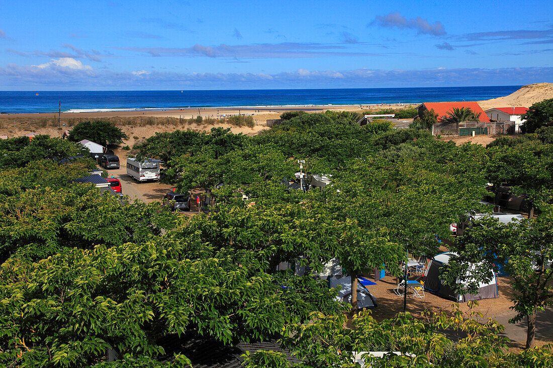 Frankreich,Nouvelle Aquitaine,Landes department (40),Moliets et Maa,Moliets plage,camping le Saint Martin