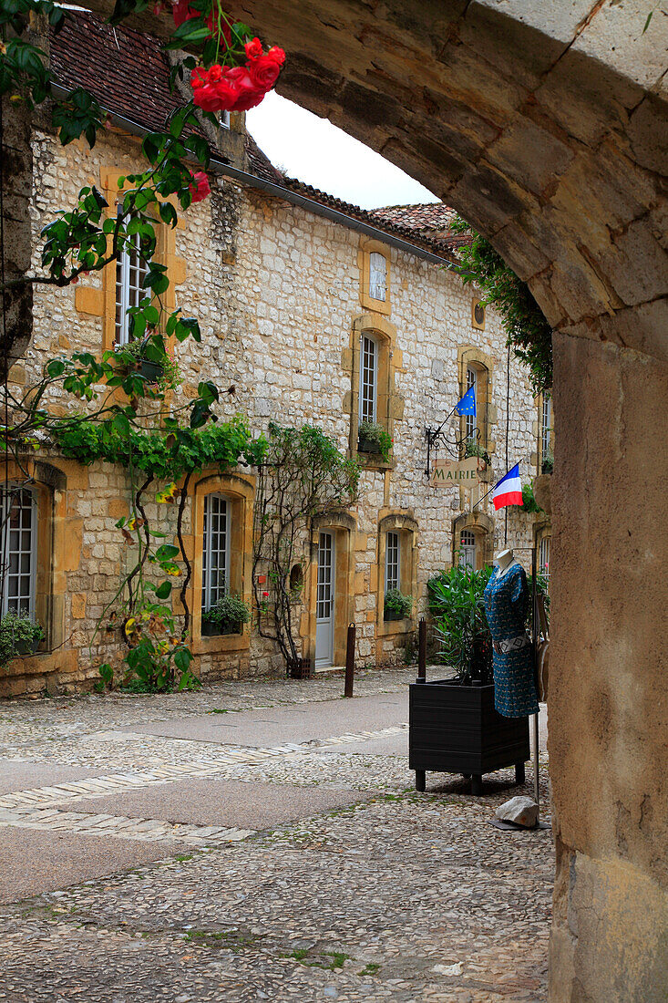 Frankreich,Nouvelle Aquitaine,Dordogne department (24),Monpazier,mittelalterliches Dorf