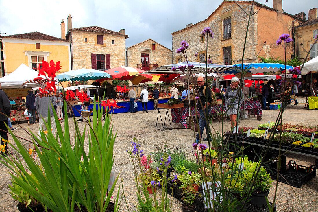 France,Nouvelle Aquitaine,Dordogne department (24),Monpazier,medieval village