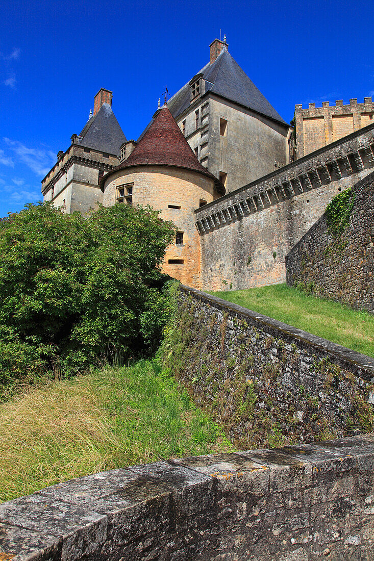 Frankreich,Nouvelle Aquitaine,Dordogne department (24),Biron castle