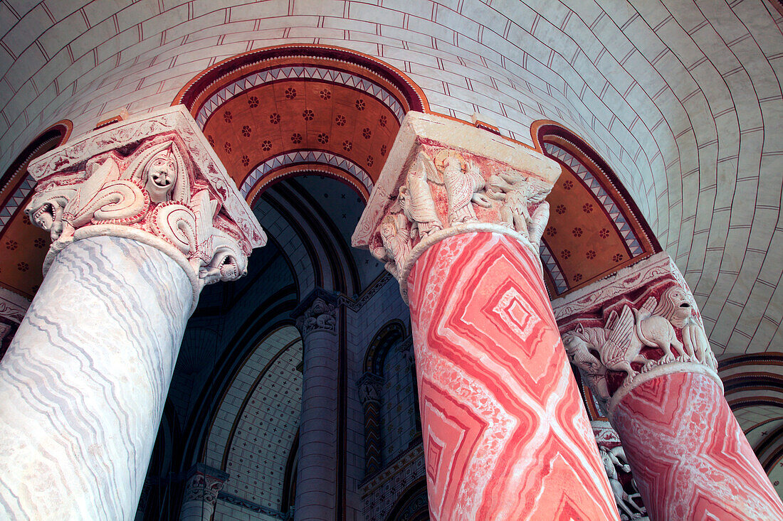 France,Nouvelle Aquitaine,Vienne department,Chauvigny,medieval city,Saint Pierre collegiate church