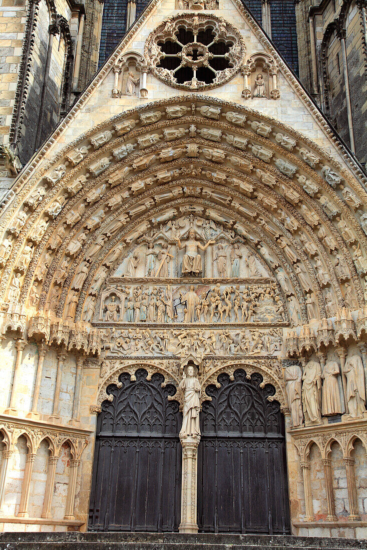 France,Centre Val de Loire,Cher department,Bourges,Saint Etienne cathedral (unesco world heritage)