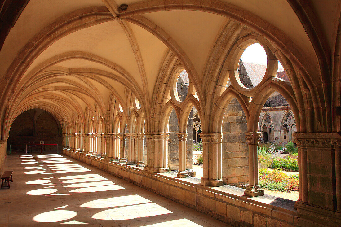 France,Centre Val de Loire,Cher department,Bruere Allichamps,Noirlac abbey,the cloister