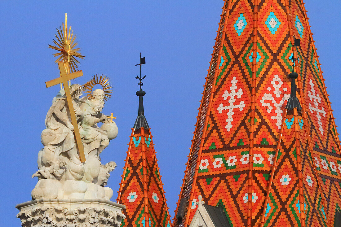 Europa,Ungarn,Budapest. Dreifaltigkeitsstatue