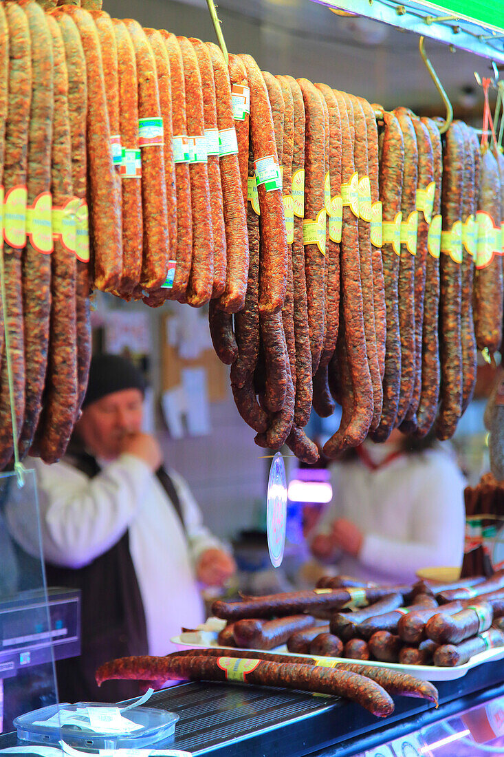 Europe,Hungary,Budapest. Nagy Vasarcsarnok,Central Market