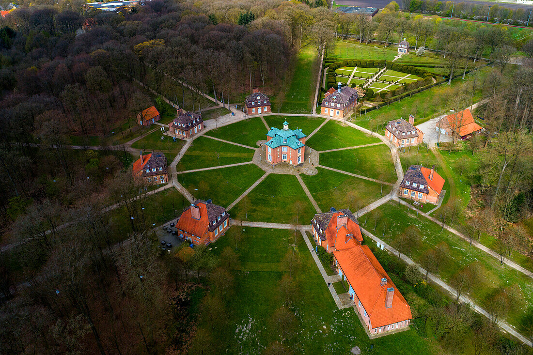 Europe,Germany,Soegel,Clemenswerth Palace