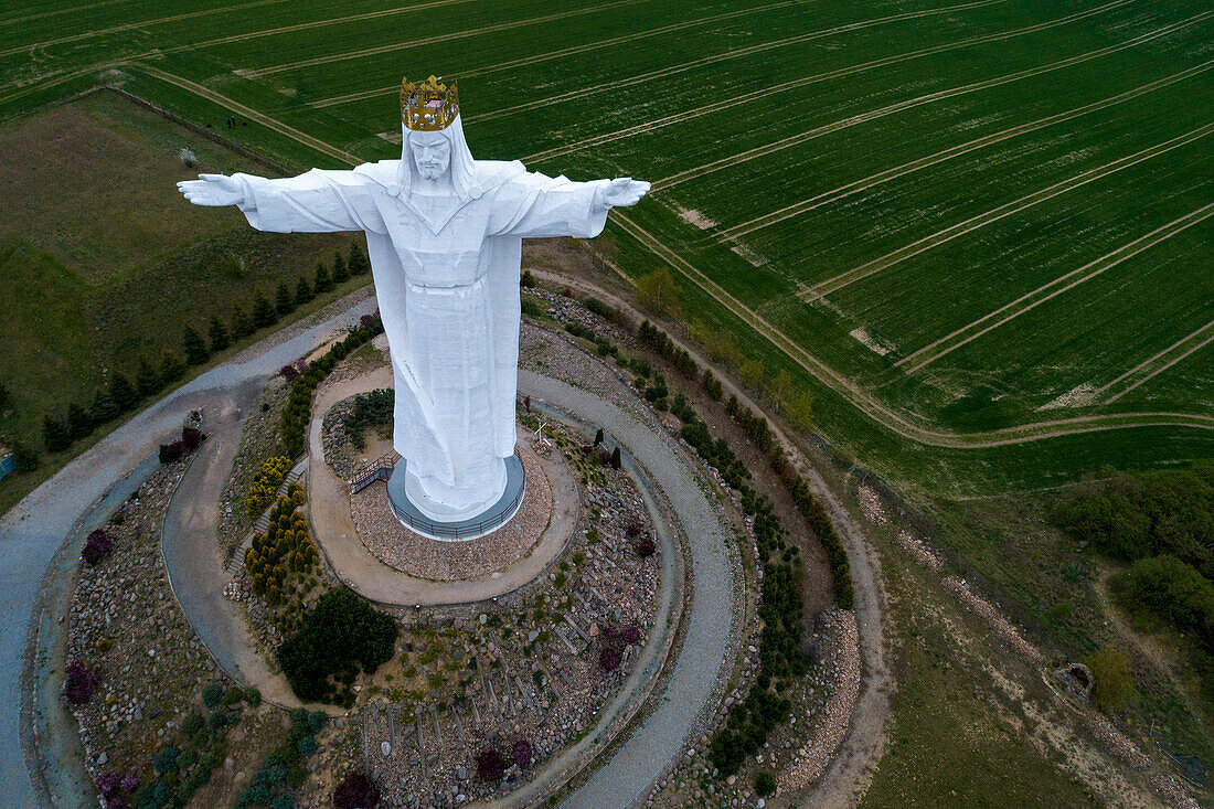 Poland,Swiebodzin,Giant Christ statue