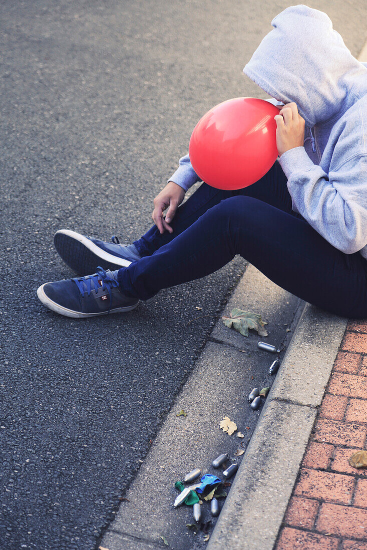 Nitrous oxide. Laughing Gas Balloons