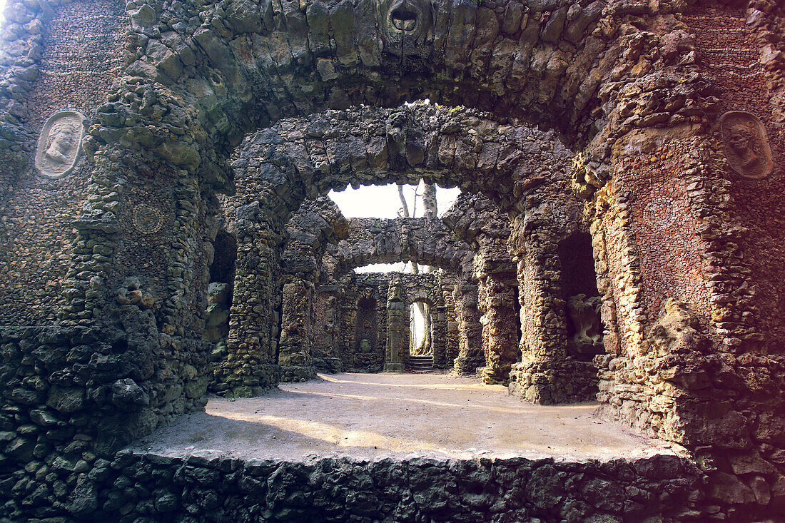 Germany,Wonsees,Stones garden Sanspareil. Felsengarten Sanspareil