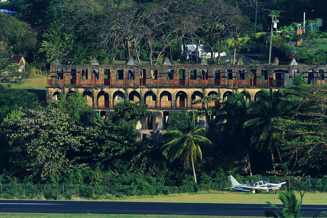 English West Indies,Saint Lucia. The Married Women's Quarters. Airport