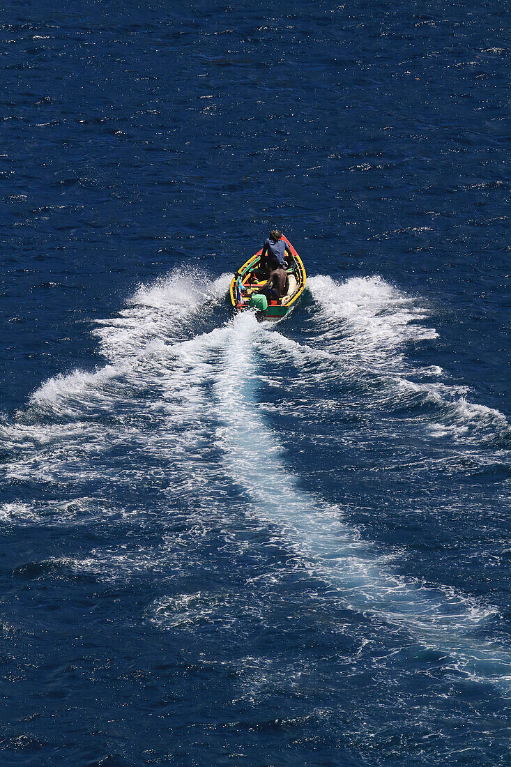 Englisch Westindien, St. Lucia, Fischerboot