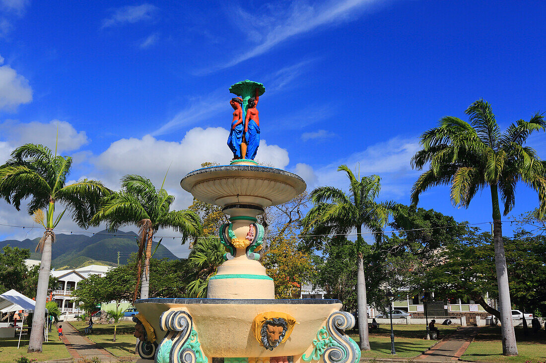 Britisch-Westindien, St. Kitts und Nevis, St. Kitts. Basseterre. Platz der Unabhängigkeit