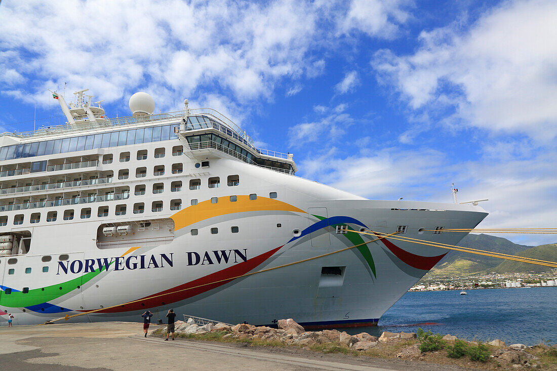 British West Indies,St. Kitts and Nevis,St. Kitts. Norwegian Dawn. Basseterre