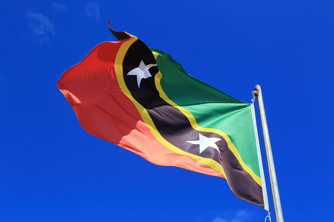 Britisch-Westindien, St. Kitts und Nevis, St. Kitts. Flagge