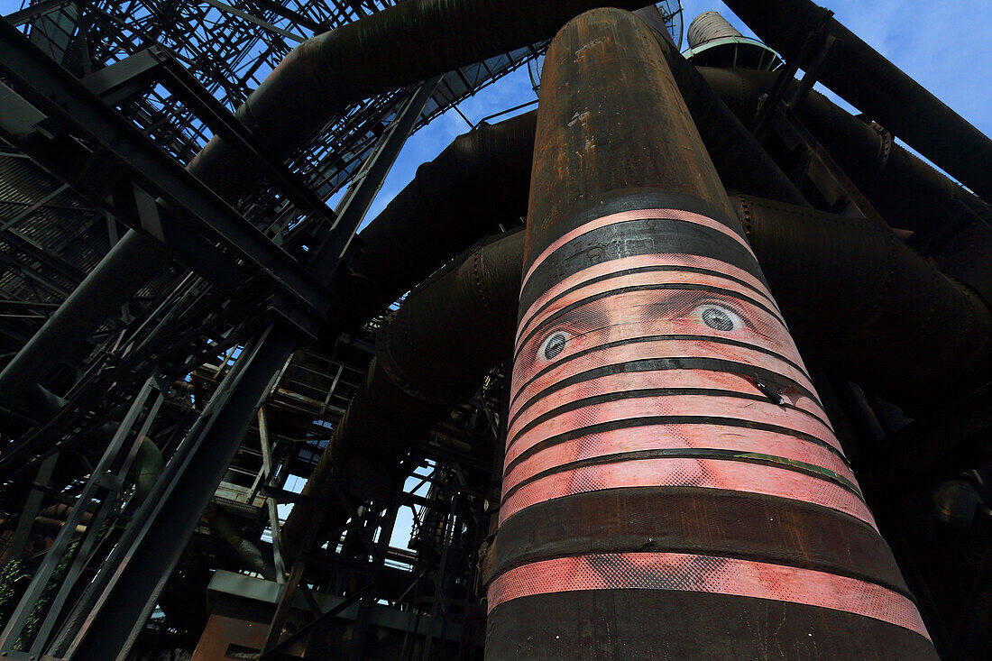 Deutschland,Stahlwerk Voelklingen im Saarland. Städtische Kunstbiennale