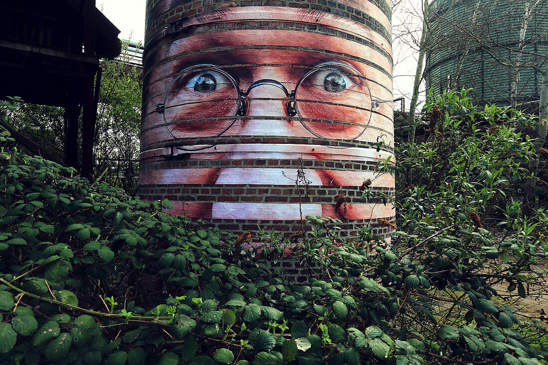 Deutschland,Stahlwerk Voelklingen im Saarland. Städtische Kunstbiennale