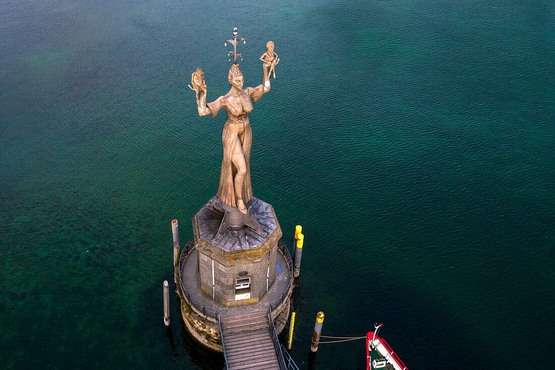 Europe,Germany,Baden-Wuerttemberg,Constance Statue Imperia