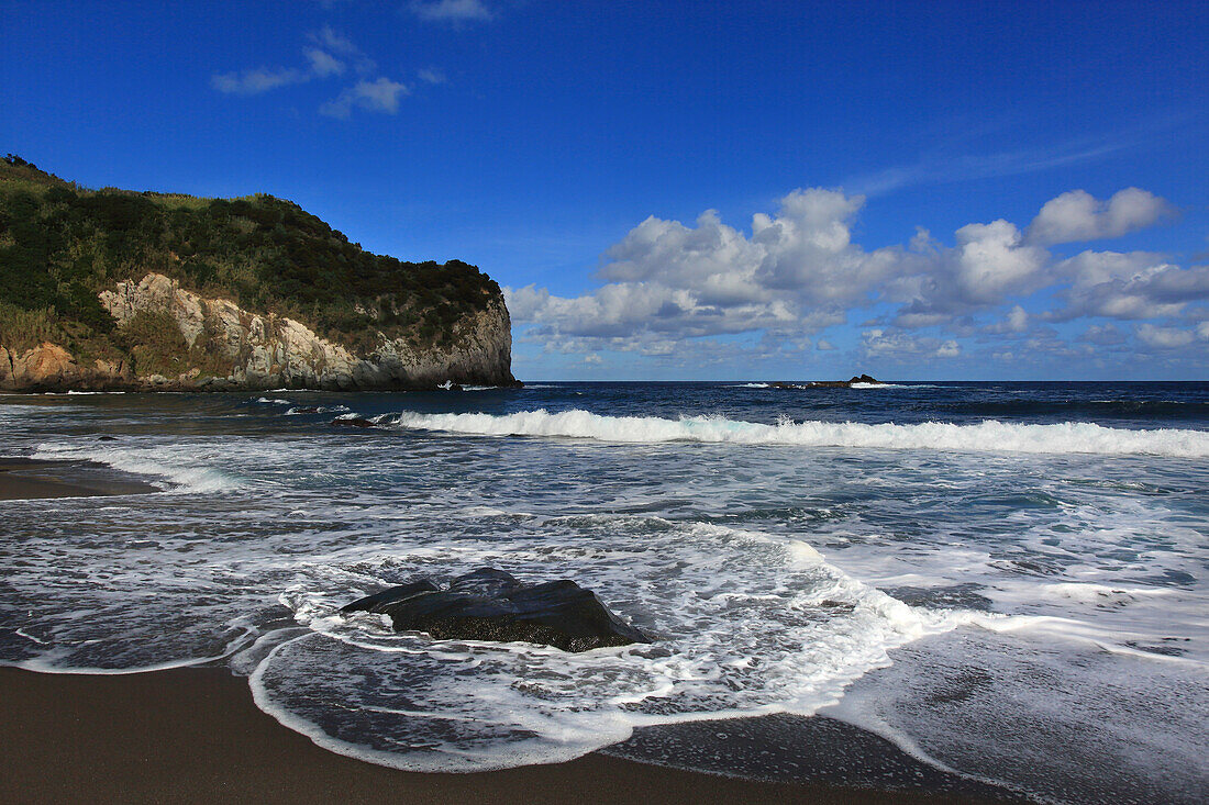 Insel Sao Miguel, Azoren, Portugal. Praia dos moinhos