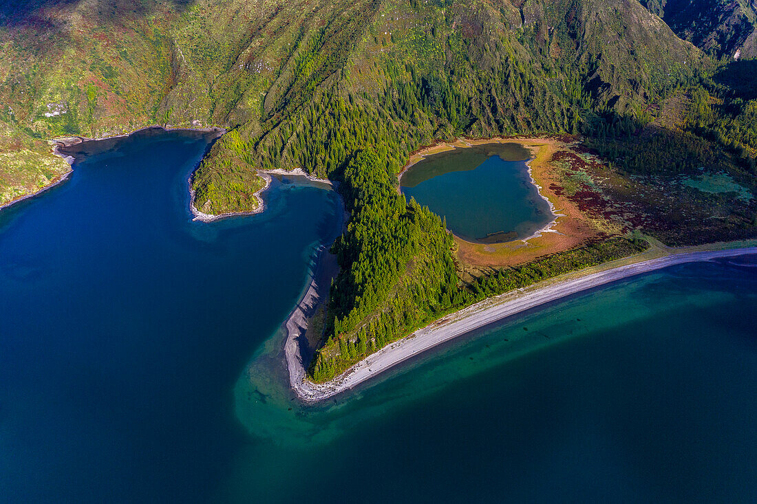 Insel Sao Miguel, Azoren, Portugal. Lagoa do Fogo