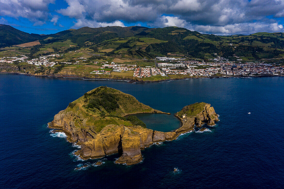 Insel Sao Miguel, Azoren, Portugal. Vila Franca do Campo Insel