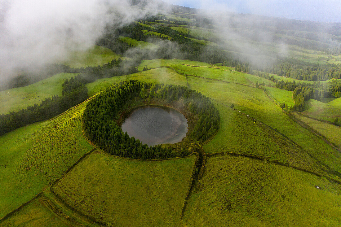 Insel Sao Miguel, Azoren, Portugal. Lagoa de Pau Pique