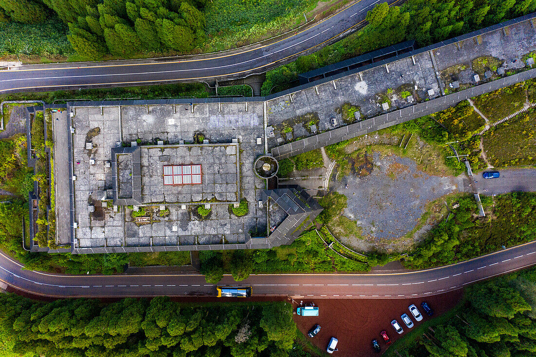 Insel Sao Miguel, Azoren, Portugal. Hotel abandonne Monte Palace