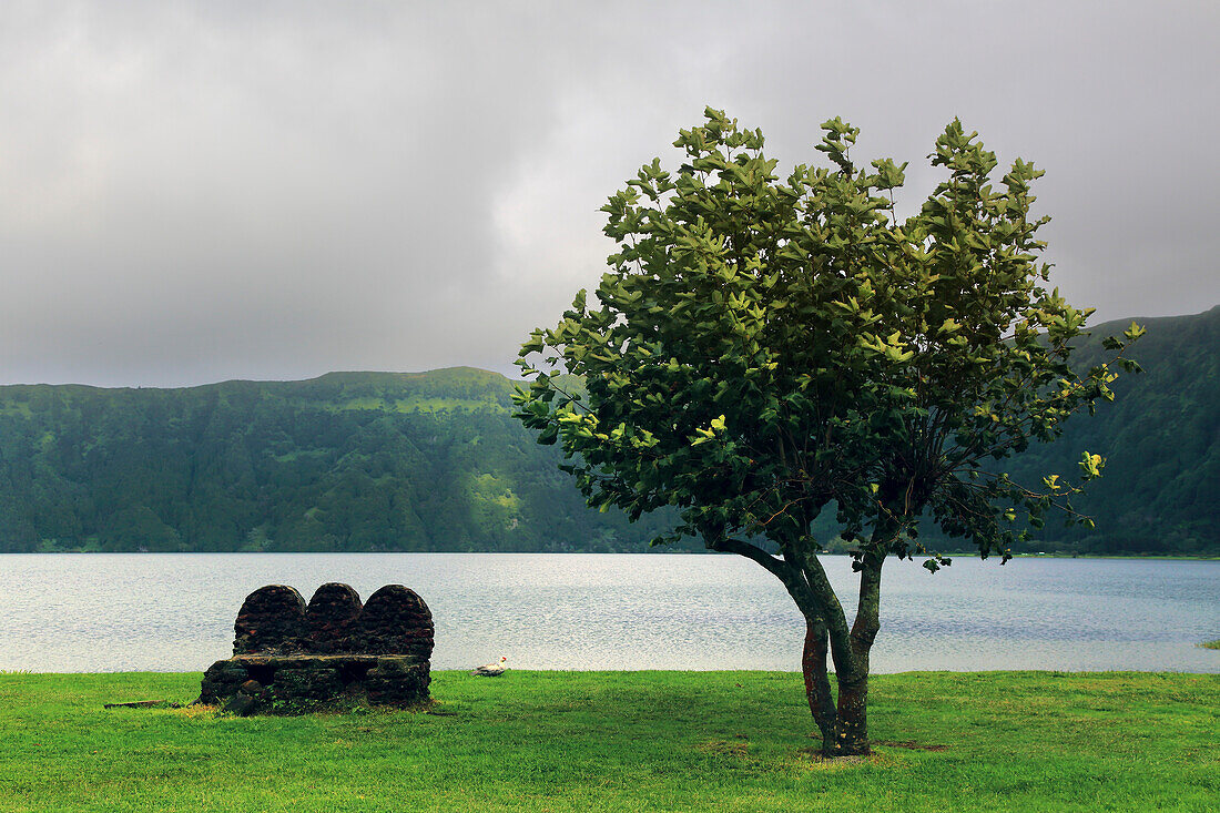 Insel Sao Miguel, Azoren, Portugal. Lagoa das Furnas