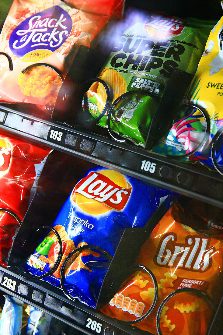 Lebensmittel-Automat. Chips